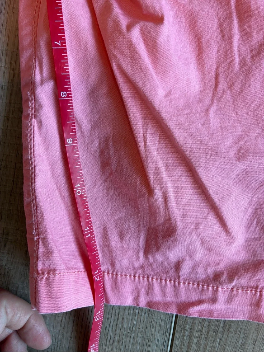 DKNY Pink Long Bermudas Cargo Shorts size 10 cotton pockets baggy